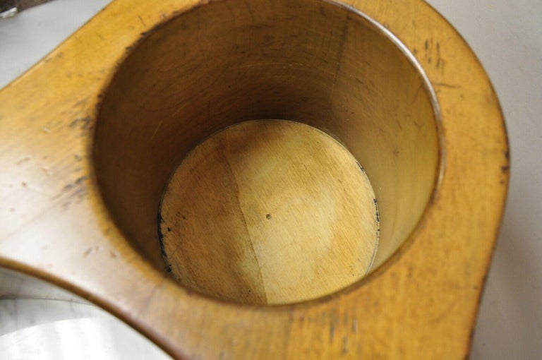 French Provincial Country Biedermeier Cherry Marble Side Table Ice