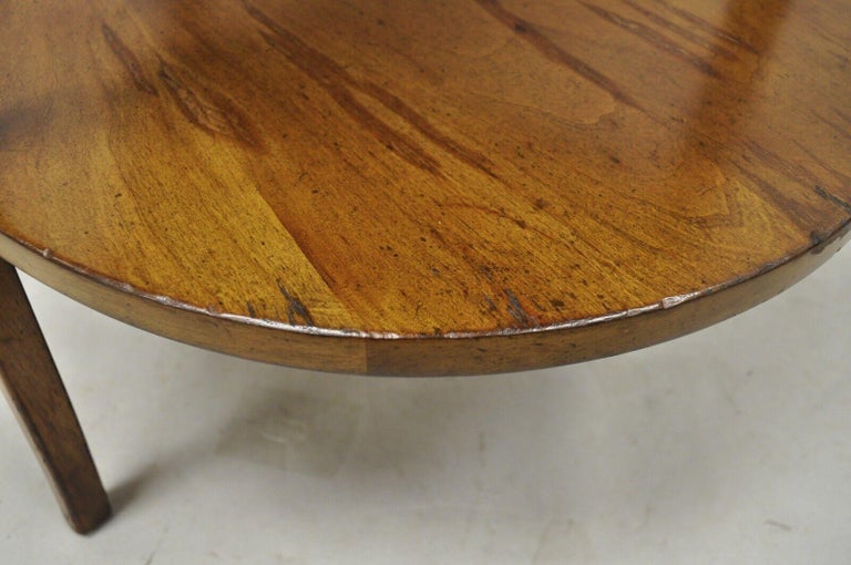 French Provincial Country Biedermeier Cherry Marble Side Table Ice