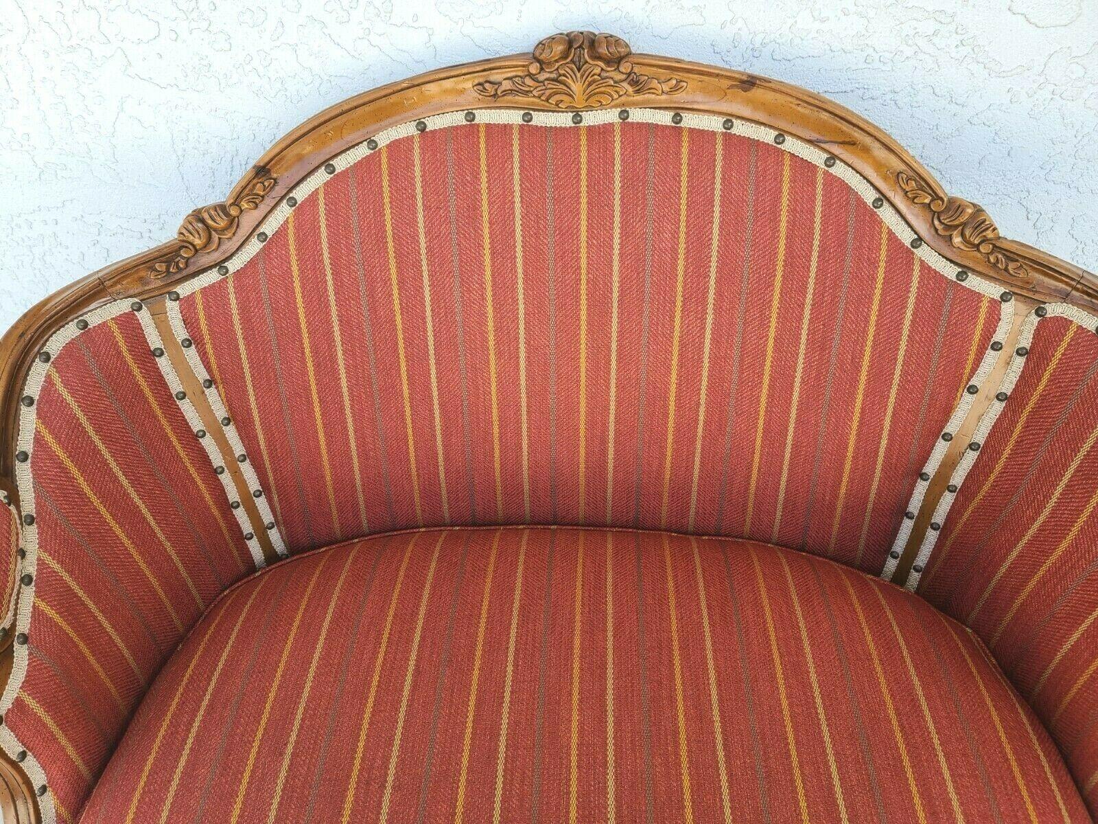 French Provincial Deirdre Settee by Paul Robert In Good Condition In Lake Worth, FL