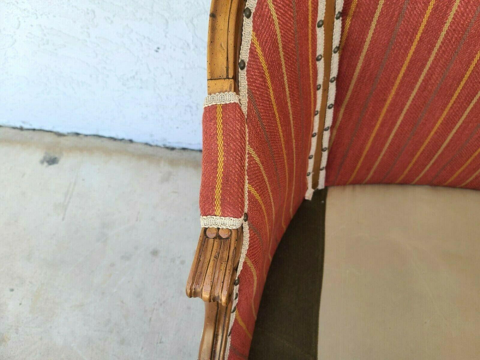 Cotton French Provincial Deirdre Settee by Paul Robert