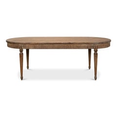 French Provincial Oval Dining Table
