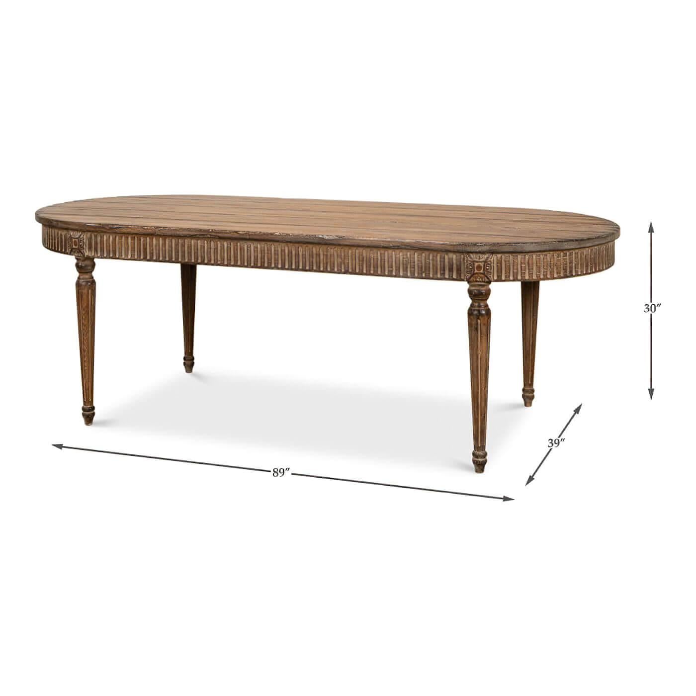 Asian French Provincial Dining Table For Sale