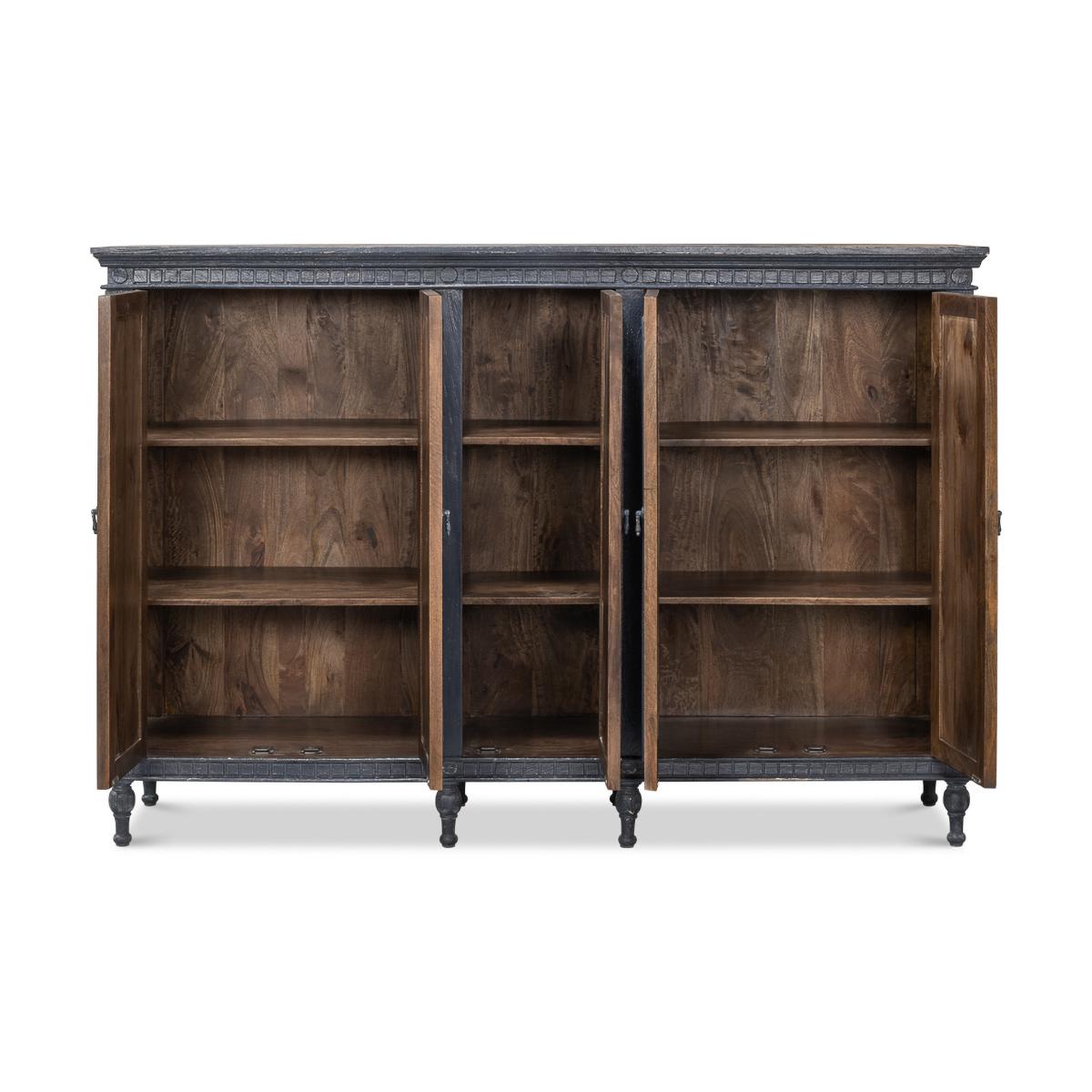 Asian French Provincial Directoire Style Chateau Credenza For Sale