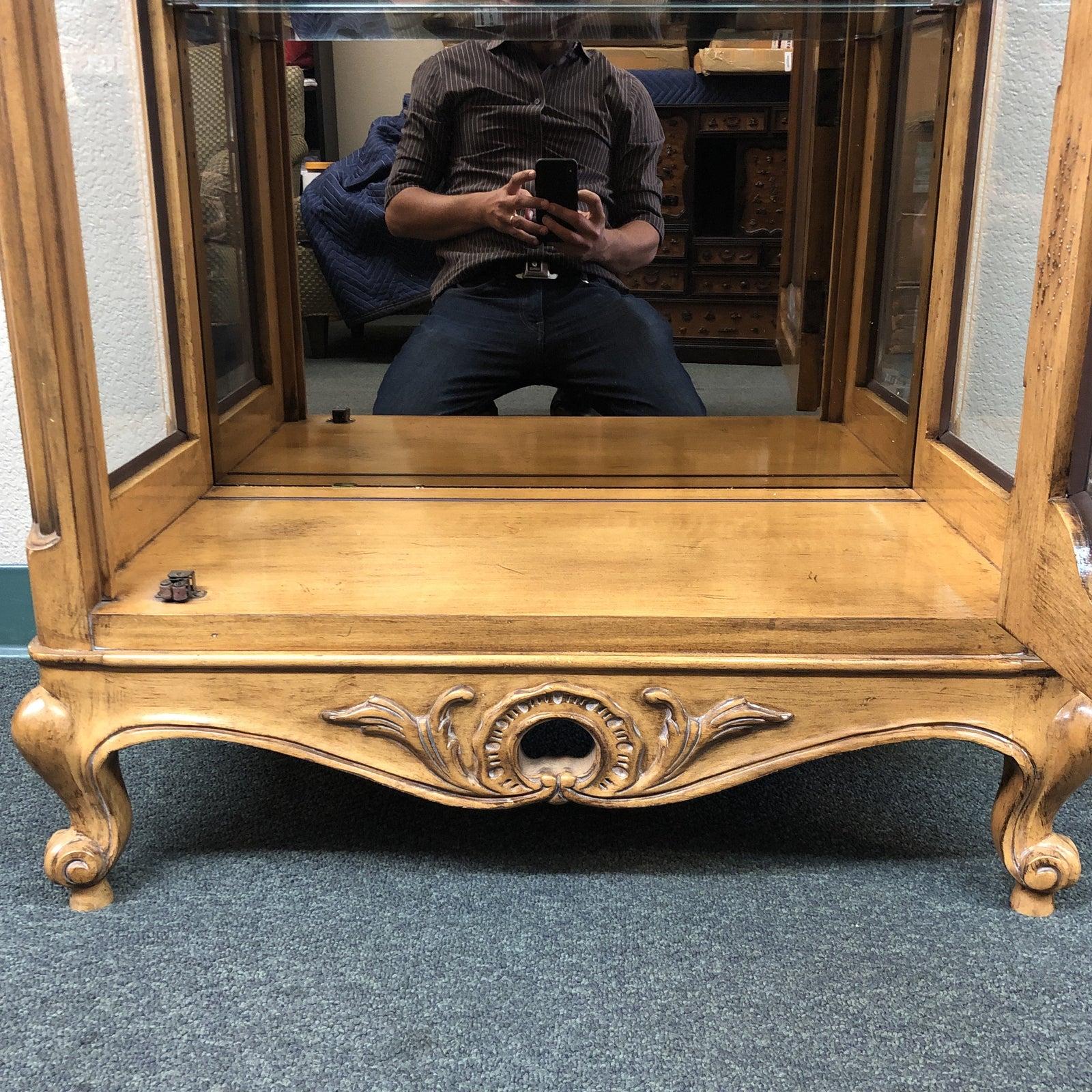 French Provincial Display Curio Cabinet For Sale 3