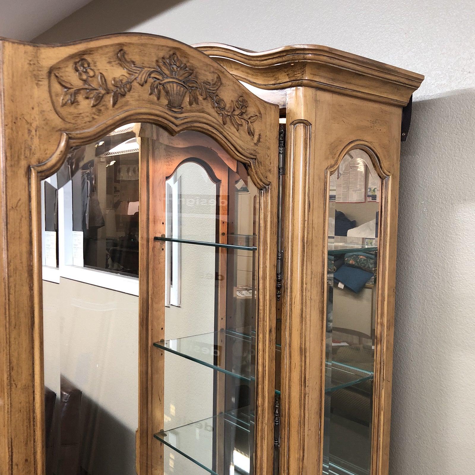 French Provincial Display Curio Cabinet For Sale 1
