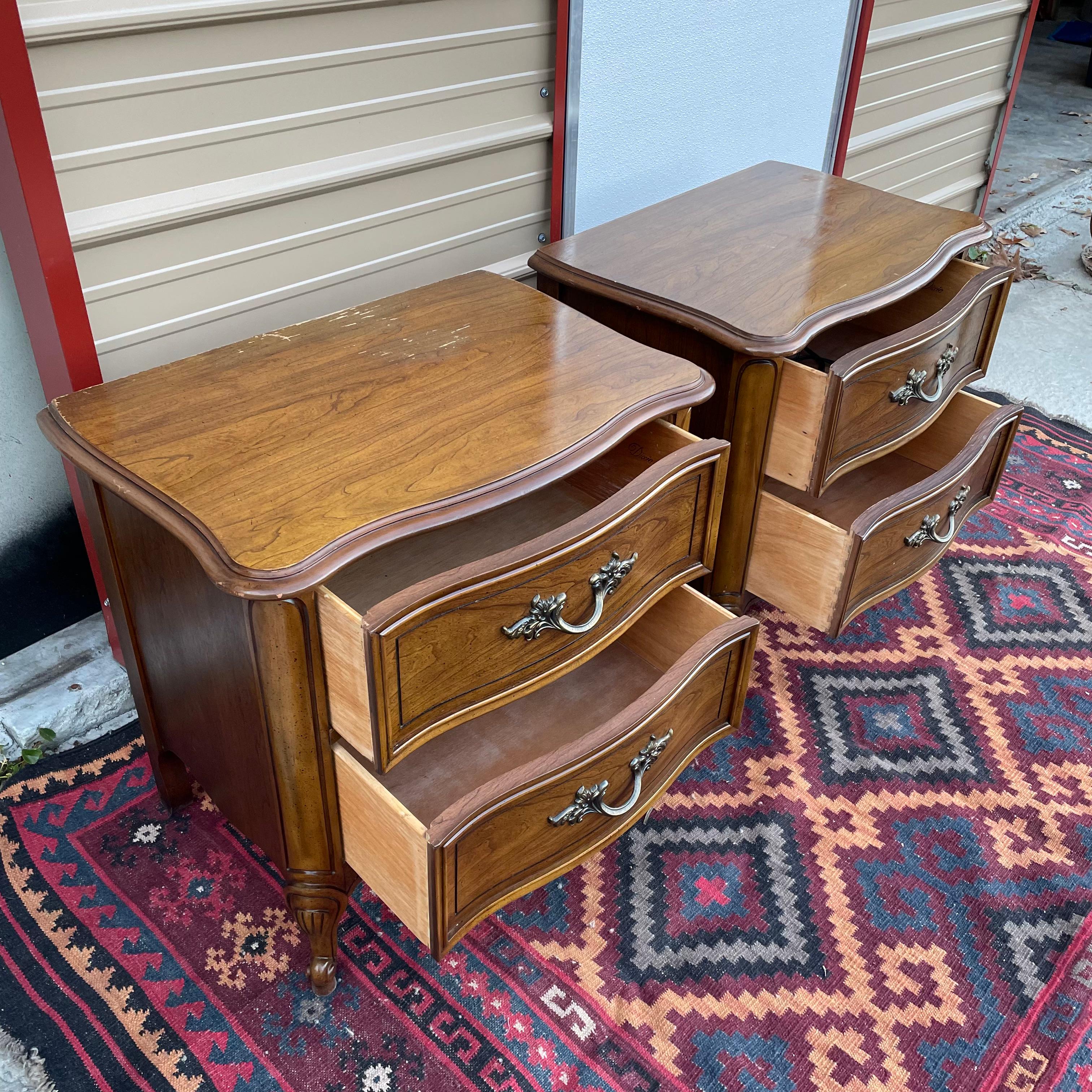French Provincial Dixie Nightstands, a Pair 2