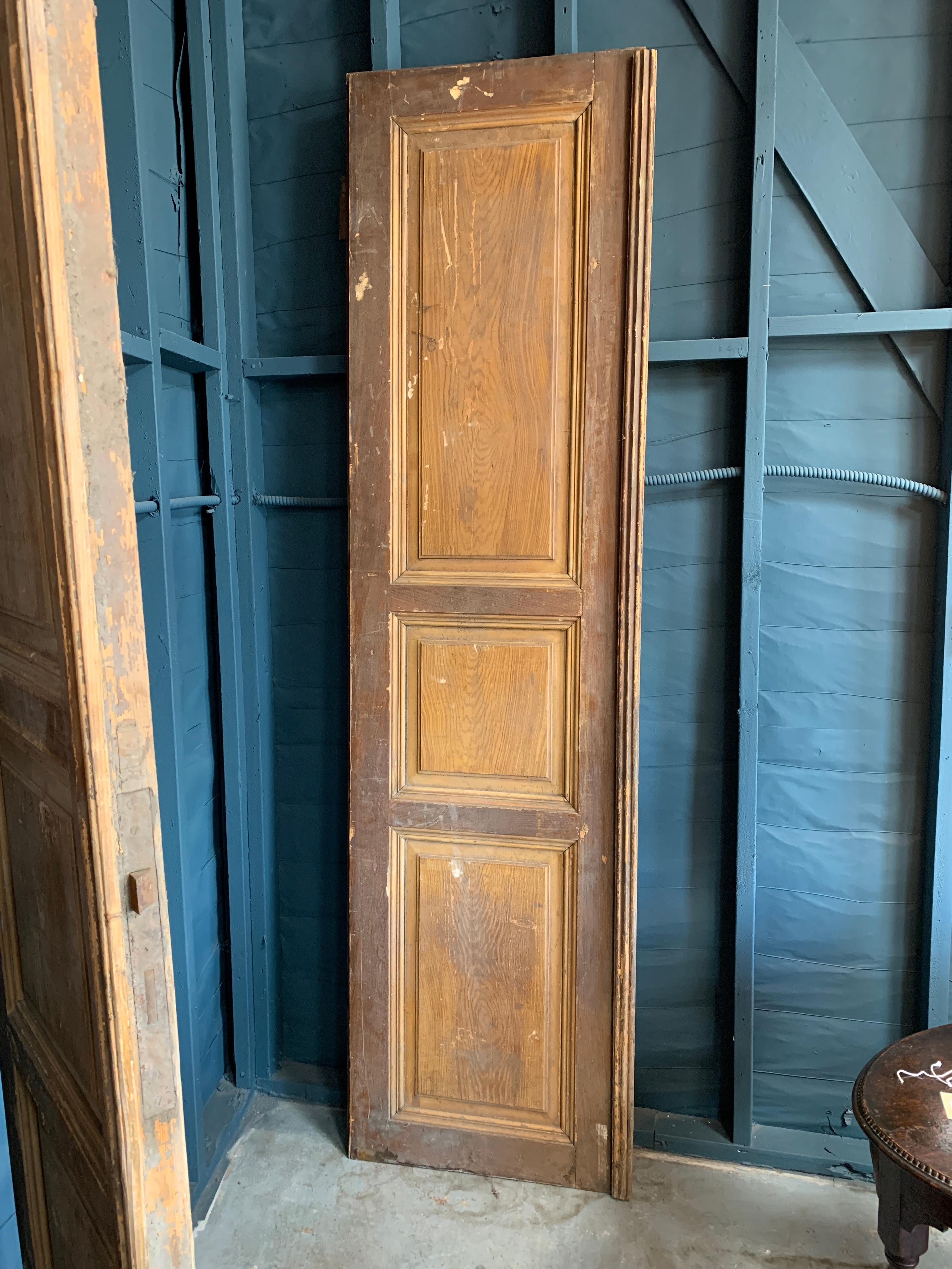 This striking, tall pair of doors wear their age with grace, and would bring character and intrigue to any doorway. They also work remarkably well as accent pieces, taking a bare corner and turning it in to an eye-catching gateway to the past.