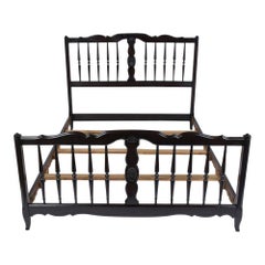 French Provincial Ebonized Full Size Bed