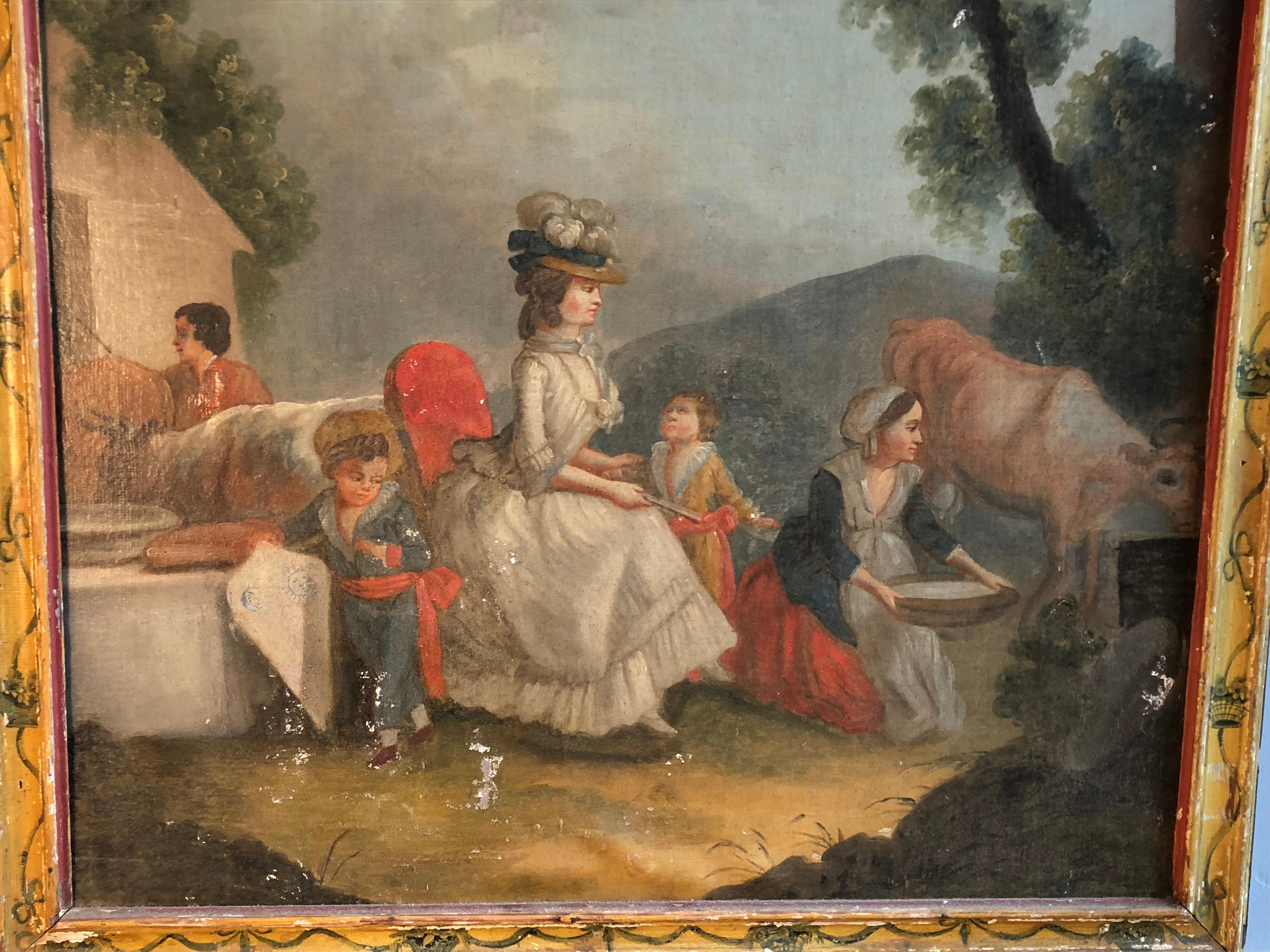 French Provincial Farm Scene, Marie Antoinette, 18th C. 2