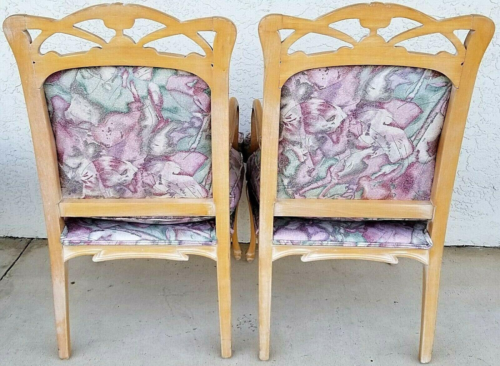 French Provincial Fauteuil Accent Chairs Armchairs For Sale 1