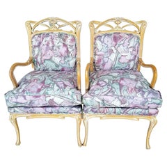 French Provincial Fauteuil Accent Chairs Armchairs