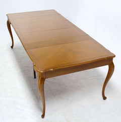 French Provincial Flip Top Console Dining Table w/ Three Leaves Extensions MINT!