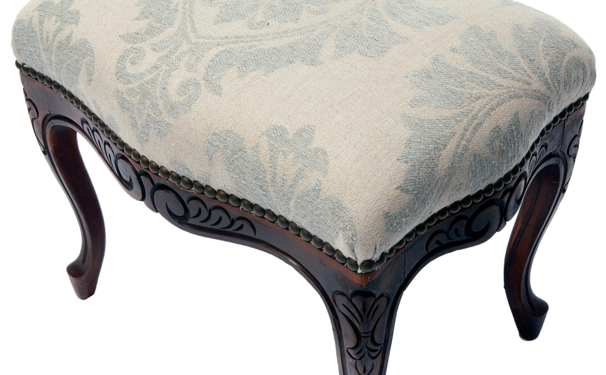 Carved French Provincial Footstool