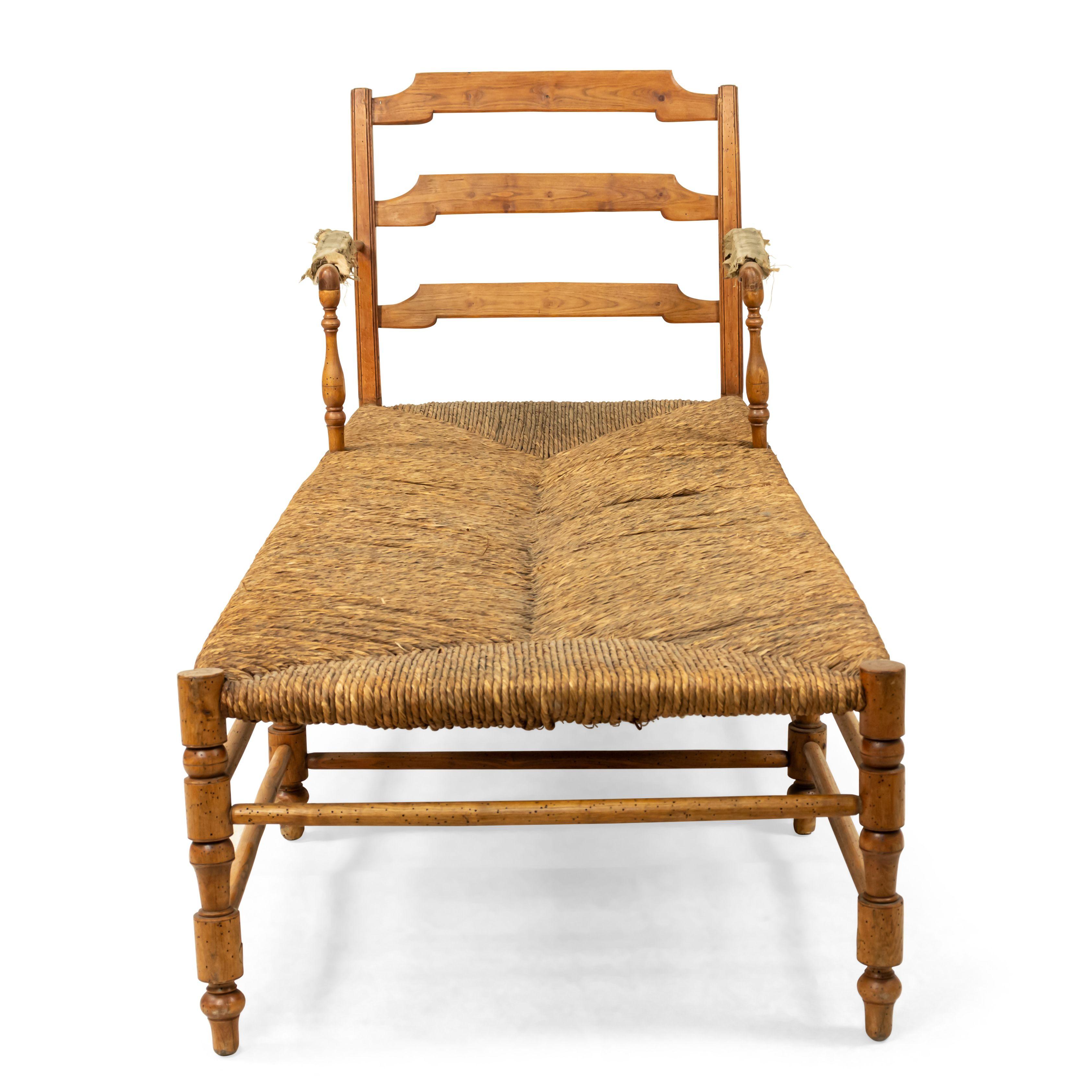 French Provincial Fruitwood Chaise 1