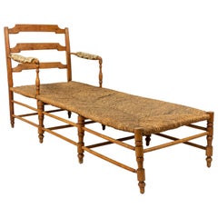 Antique French Provincial Fruitwood Chaise