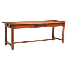 Used French Provincial Fruitwood Farmhouse Table