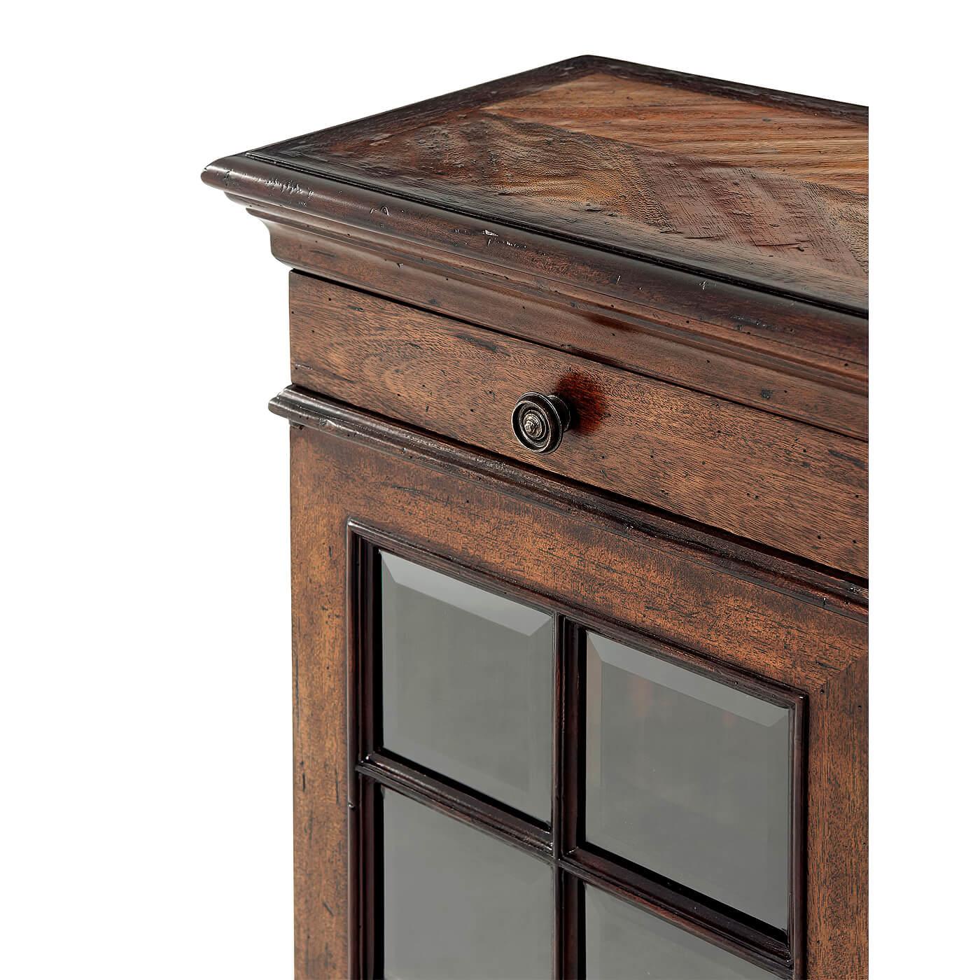 French Provincial Glass Door Cabinet 1