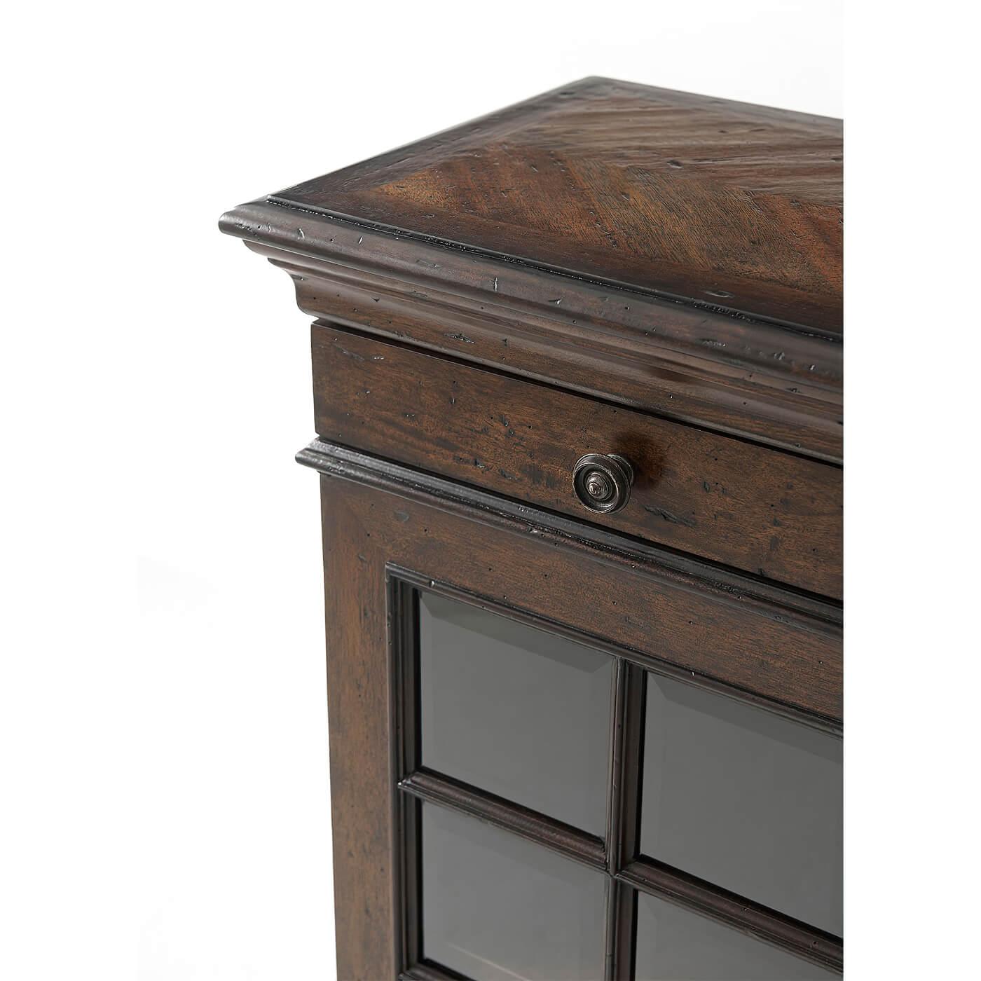 French Provincial Glass Door Cabinet, Small 2