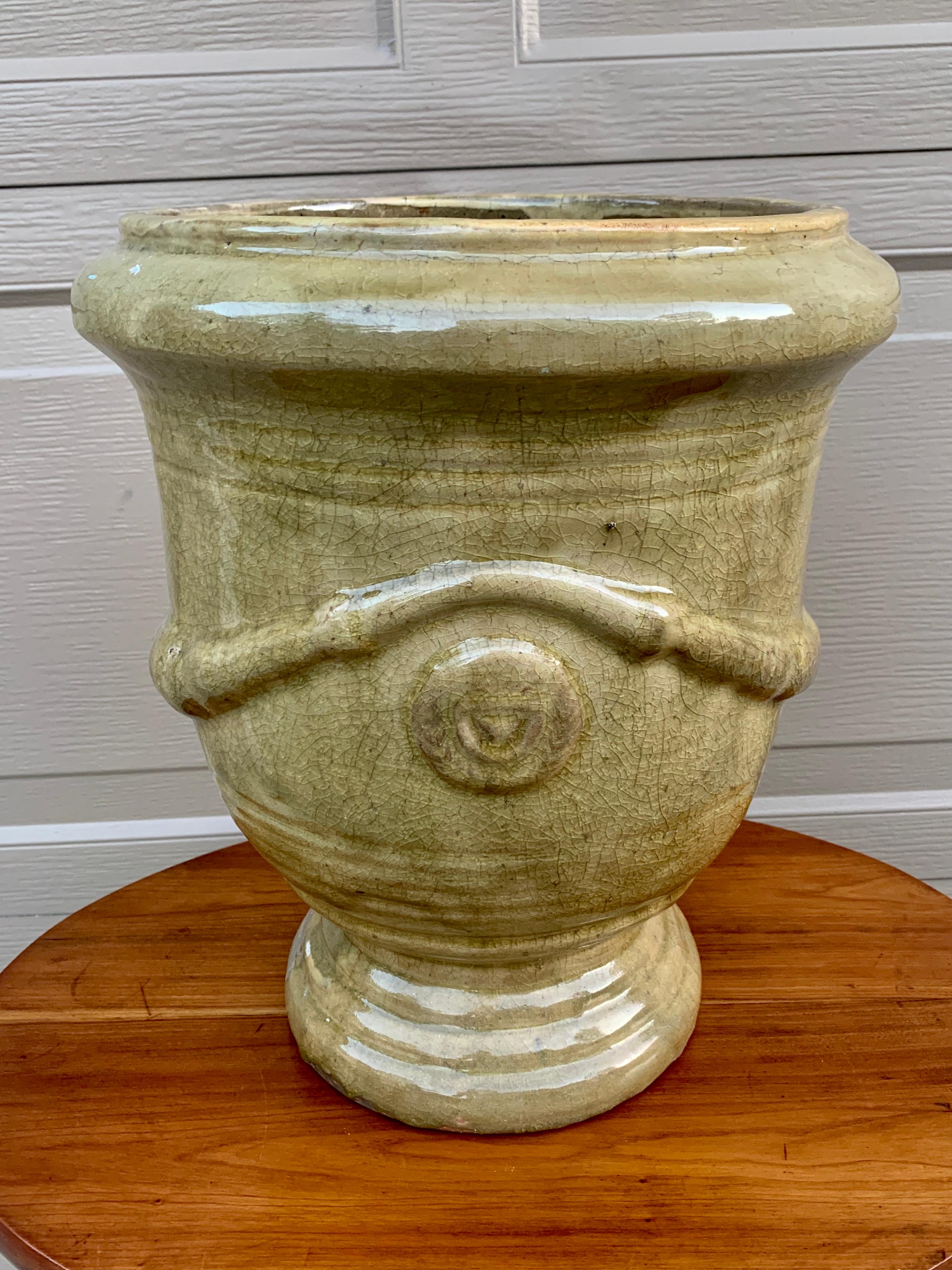 French Provincial Glazed Earthenware Planter For Sale 5