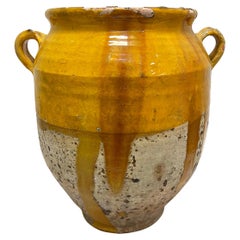 French Provincial Glazed Terracotta Confit Pot