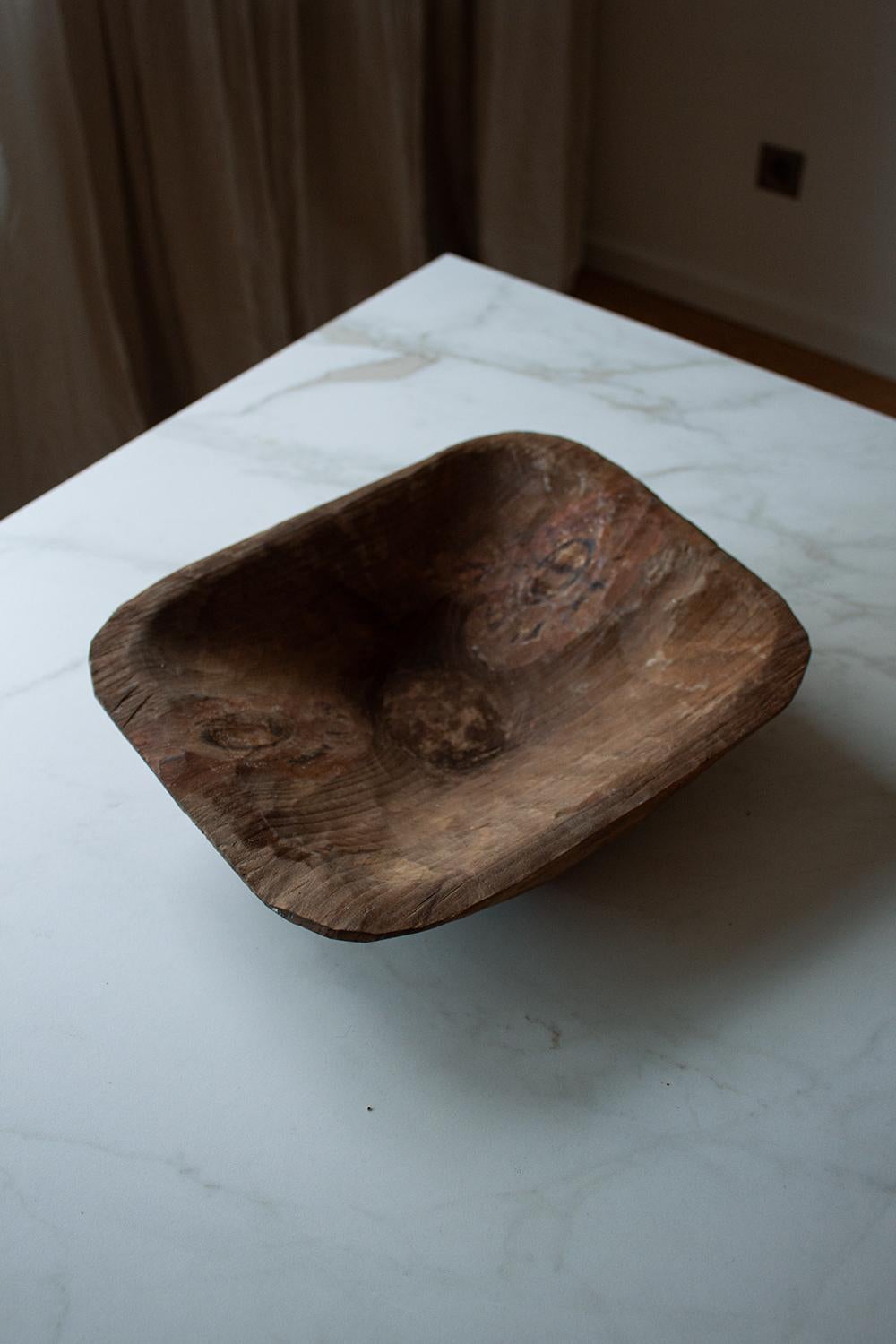 French Provincial Hand Made Wooden Bowl Nr.3 In Good Condition For Sale In Rümmingen, BW