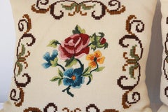 14"x 18" French Country Style Handmade Petite Point Needlepoint Pillow WM-56