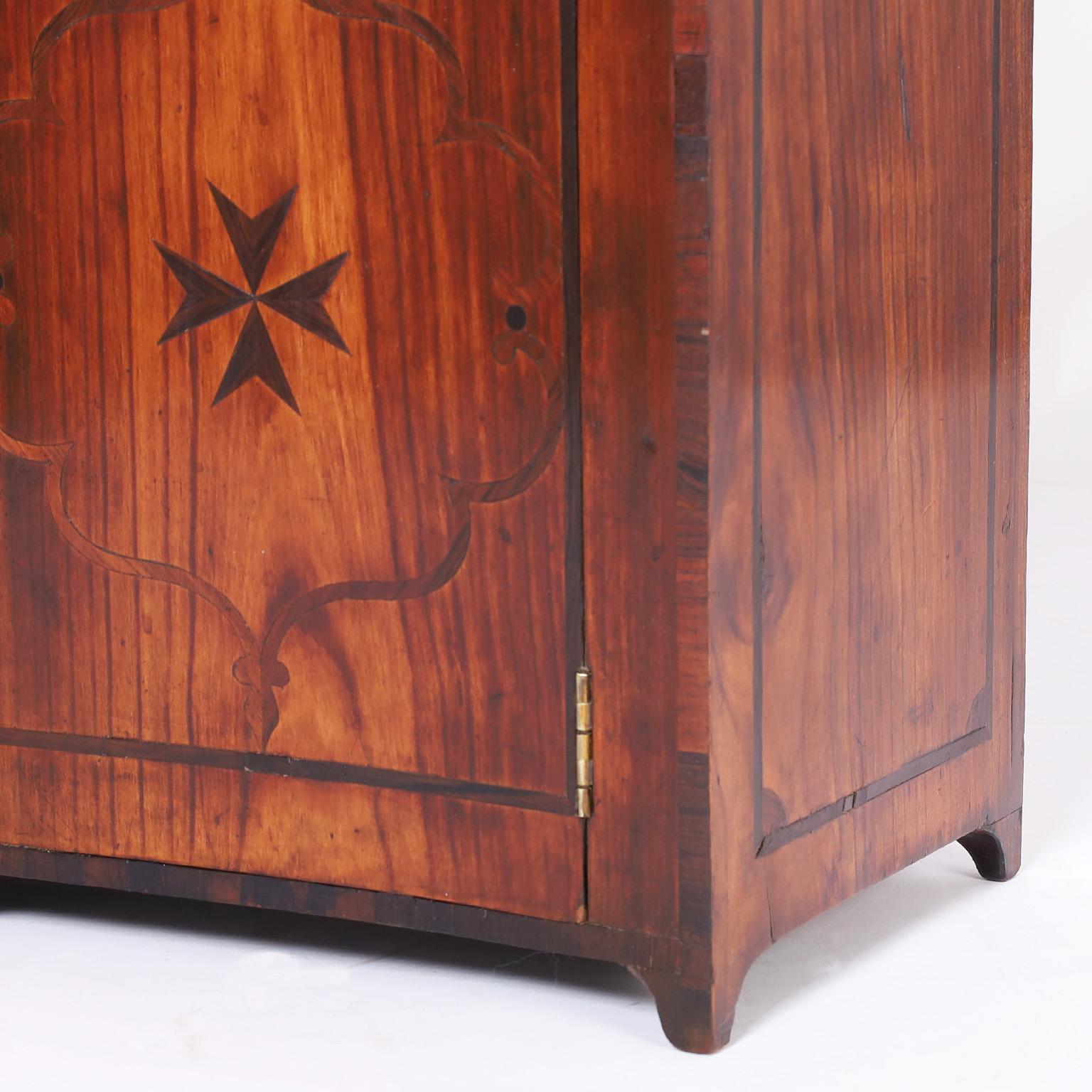 French Provincial Inlaid Cupboard en vente 2
