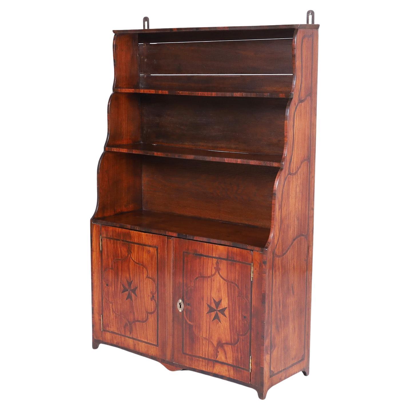 French Provincial Inlaid Cupboard For Sale