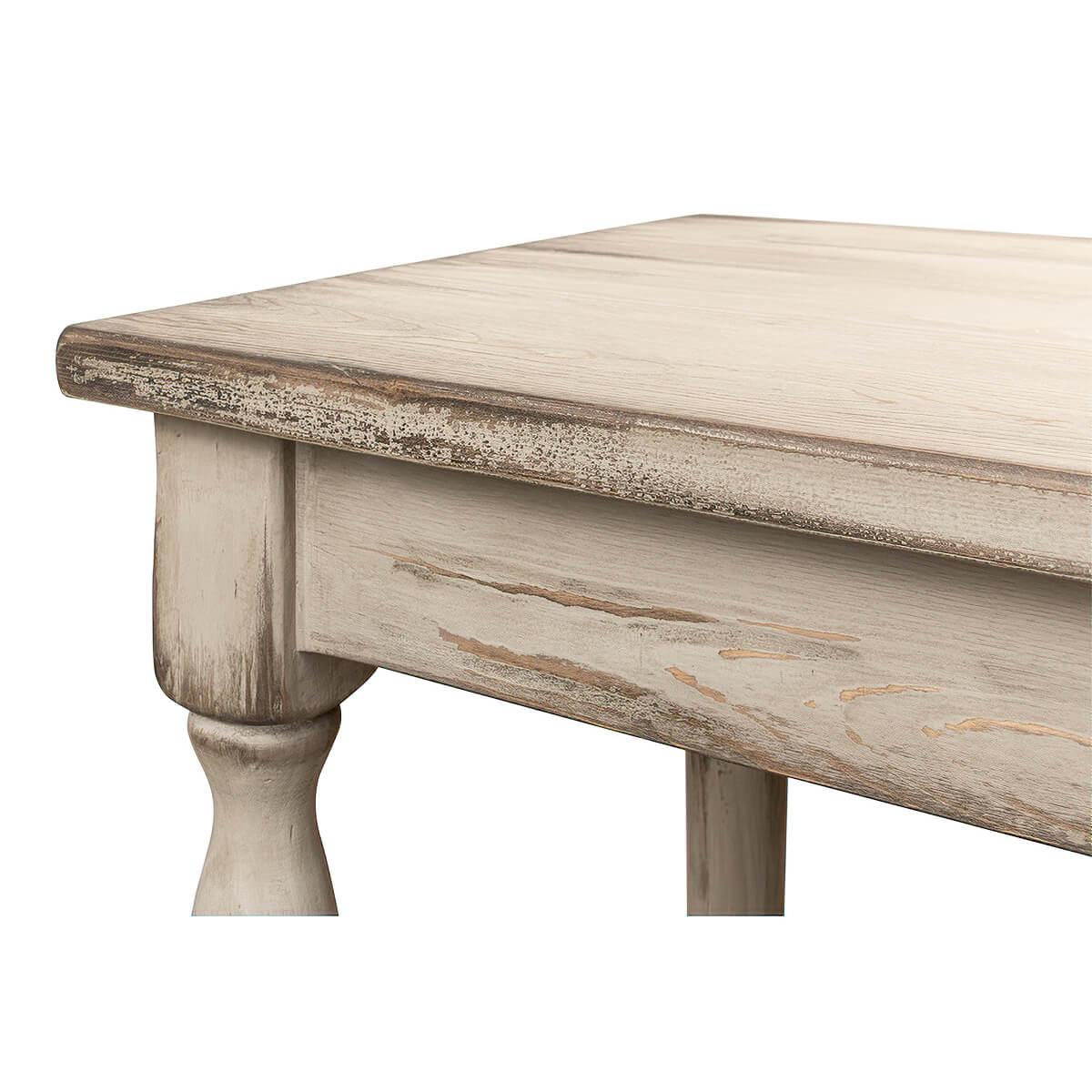 Contemporary French Provincial Long Console For Sale