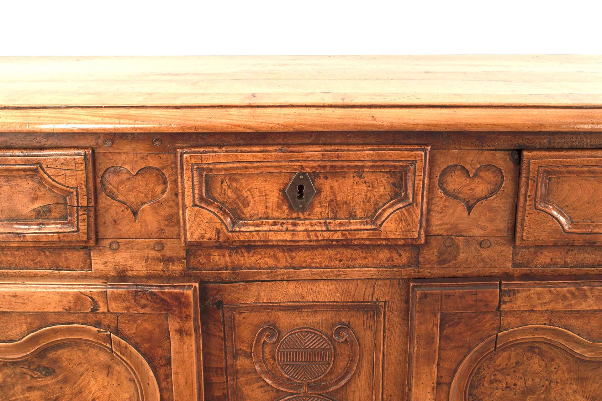 18th Century and Earlier French Provincial Louis XV Walnut Commode For Sale
