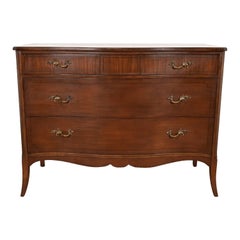 French Provincial Louis XV Carved Mahogany Dresser by White Furniture