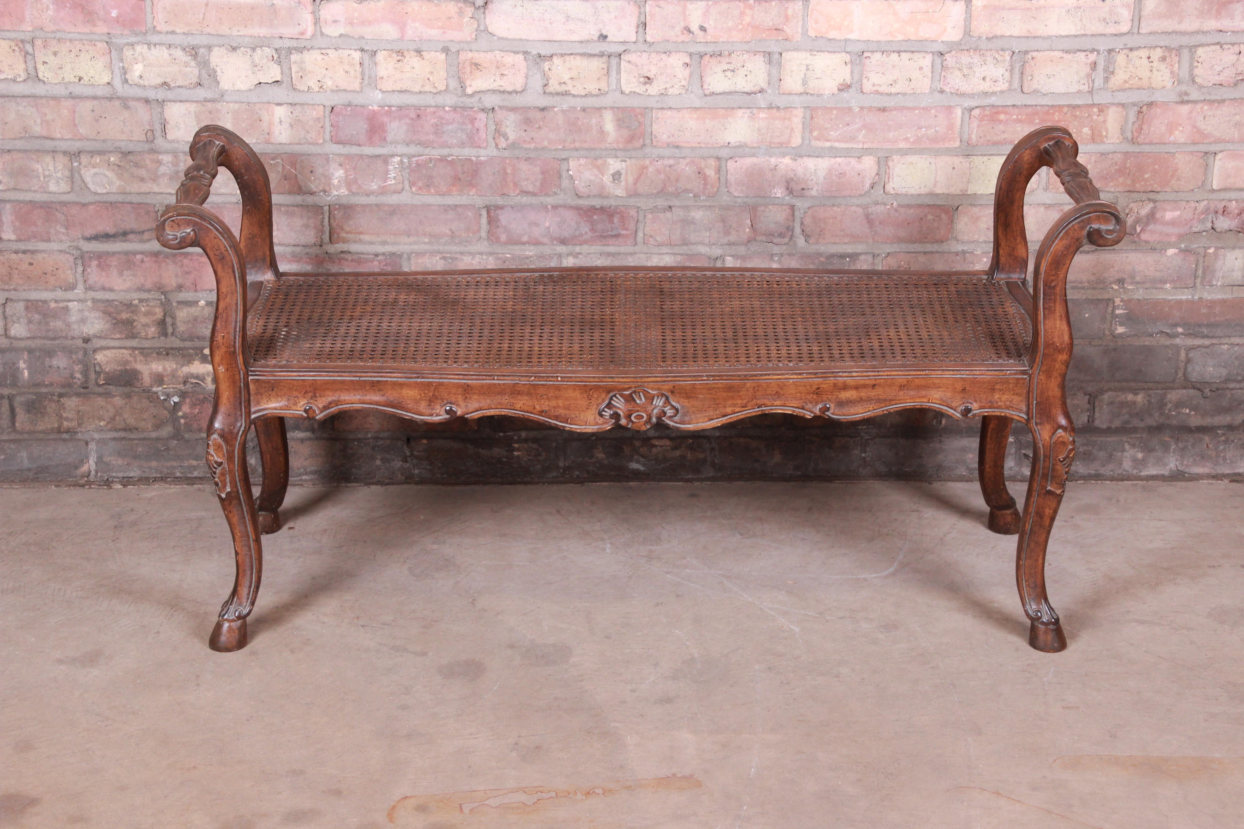french cane bench