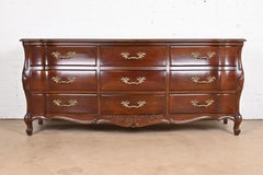 French Provincial Louis XV Cherry Wood Dresser by White Furniture, Refinished