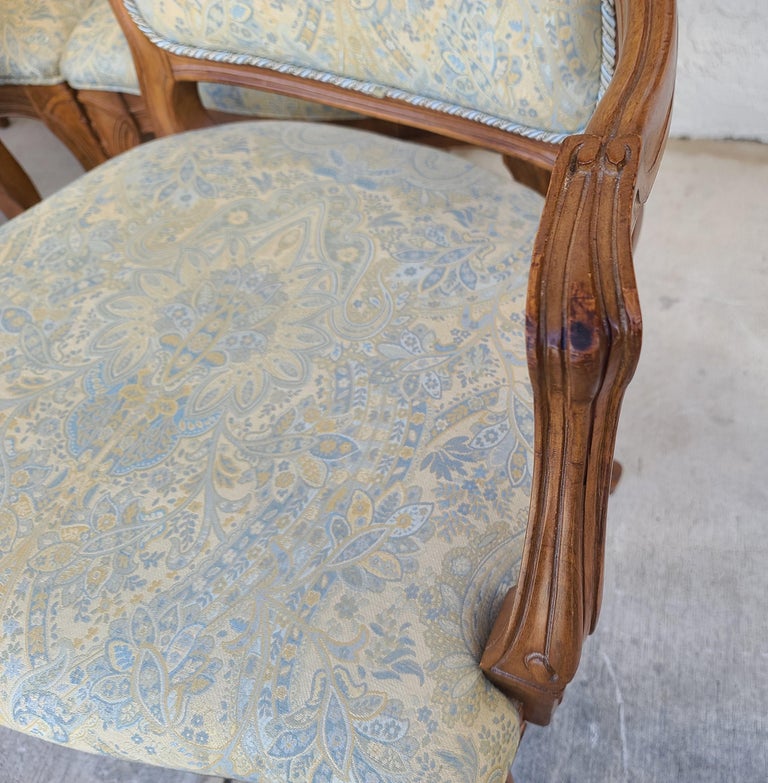 French Provincial Louis XV Dining Chairs, Set of 6 For Sale 5