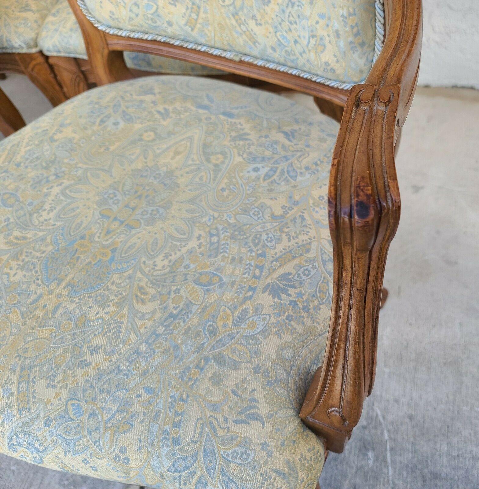 French Provincial Louis XV Dining Chairs, Set of 6 8