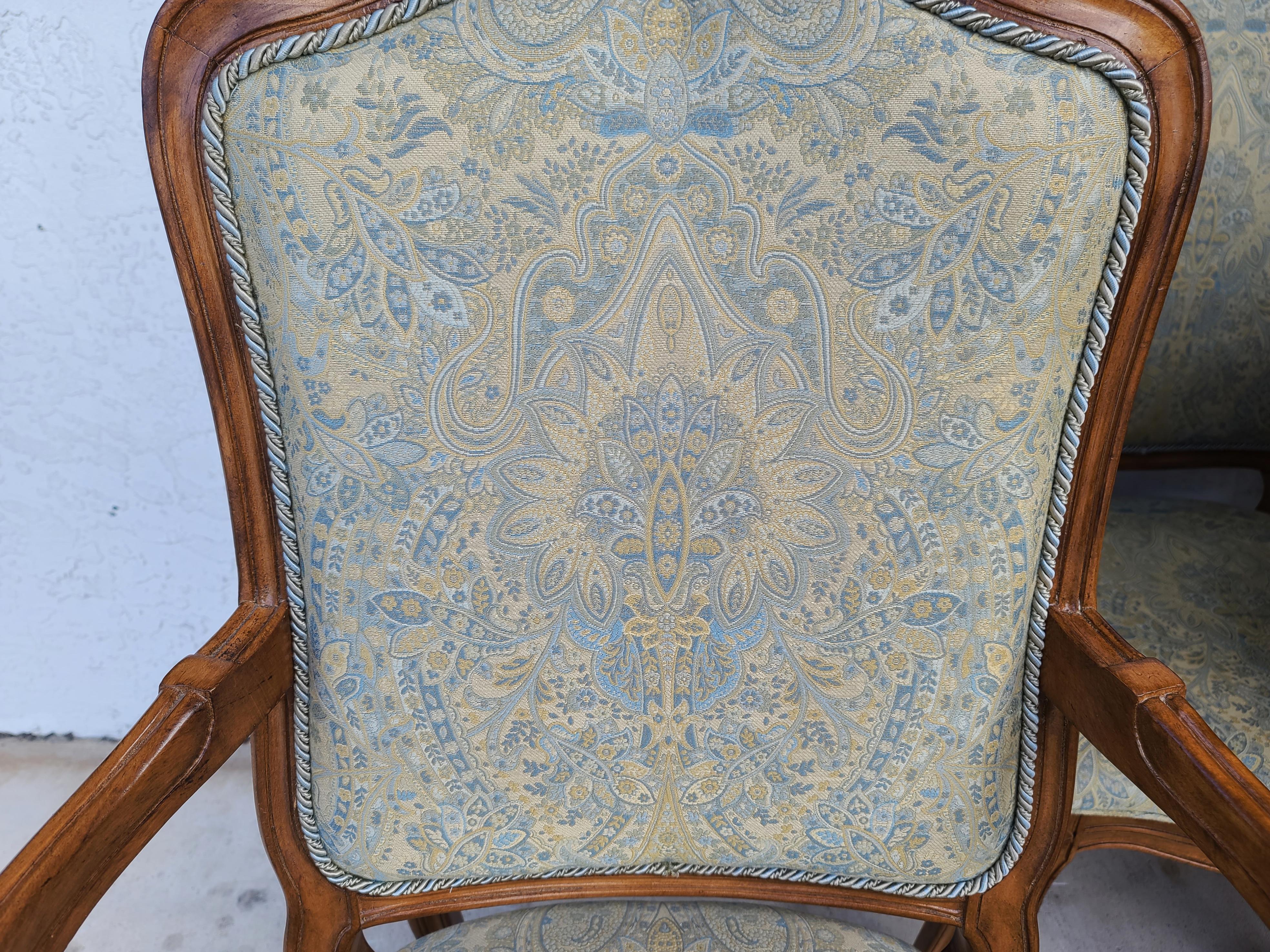 French Provincial Louis XV Dining Chairs, Set of 6 3