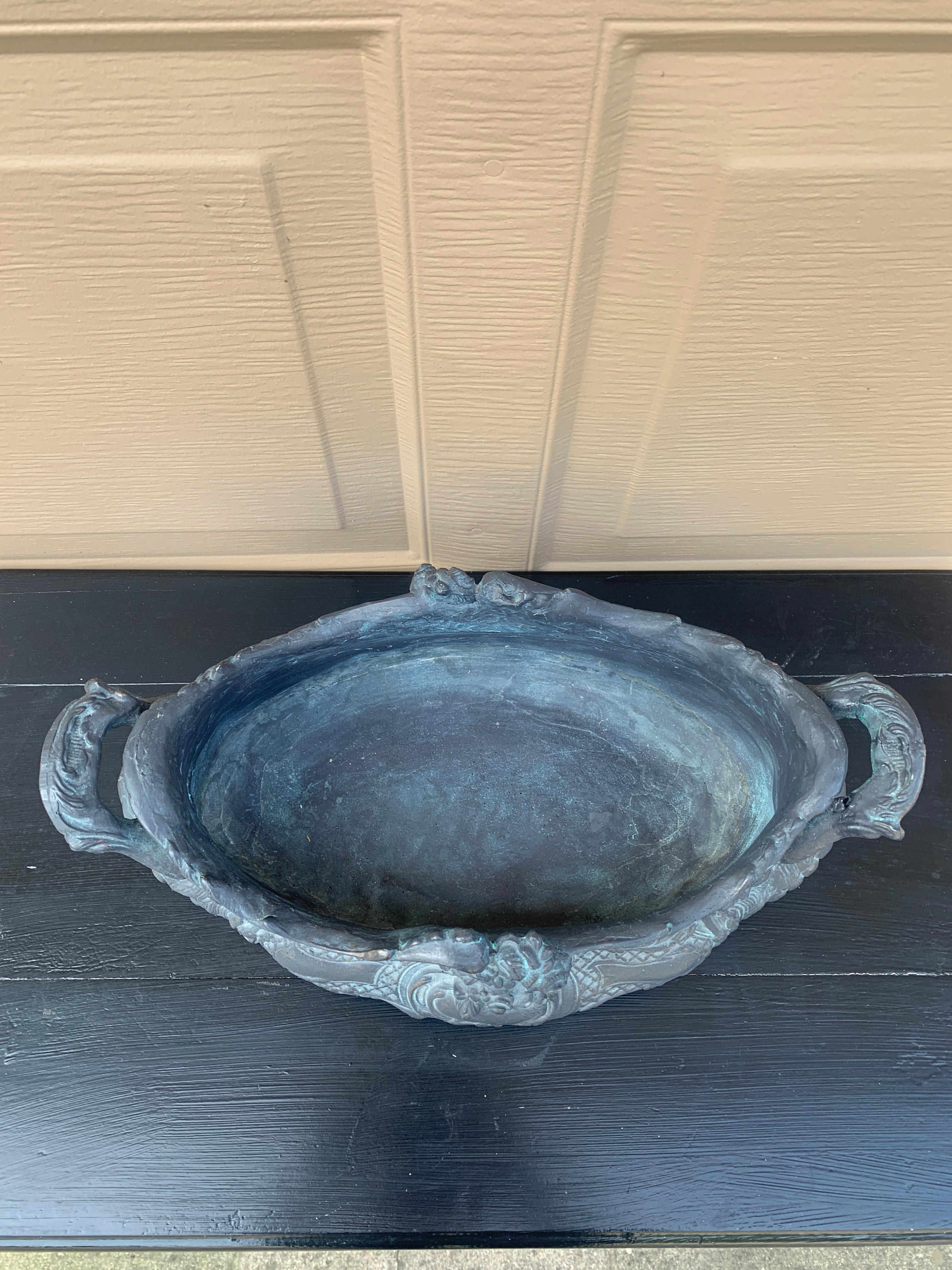 French Provincial Louis XV Gray Cachepot Planter Box Jardiniere For Sale 4