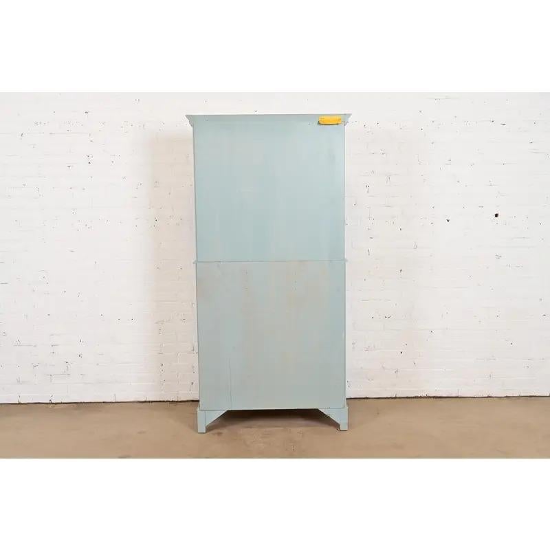 Bureau secrétaire laqué Louis XV avec bibliothèque, années 1950 en vente 8