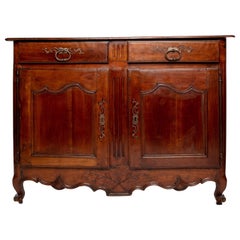 Antique French Provincial Louis XV Style Fruitwood Sideboard