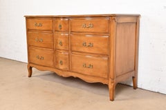 French Provincial Louis XV Triple Dresser by Davis Cabinet Co., 1950s
