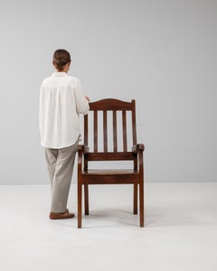 French Provincial Mahogany Armchair, Open Arms, 20th Century, France