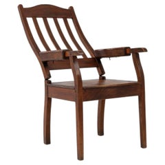 French Provincial Mahogany Armchair, Open Arms, 20th Century, France