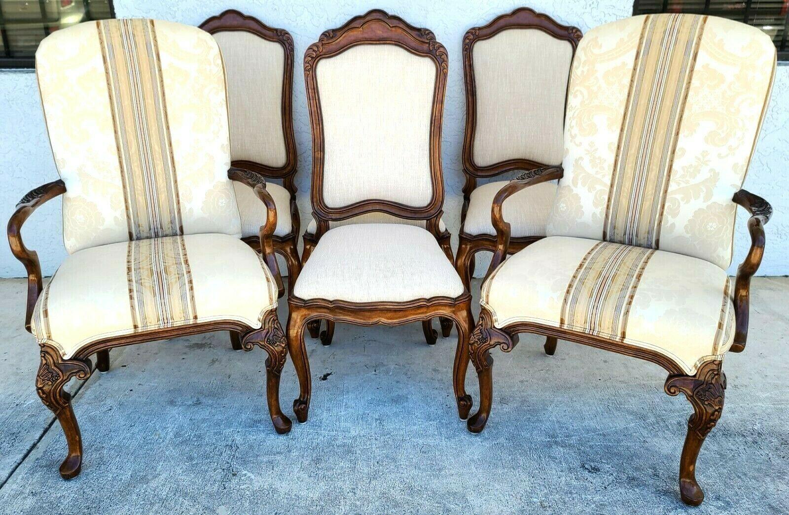 French Provincial Mahogany Dining Chairs by Bau Furniture Co, Set of 6 For Sale 8