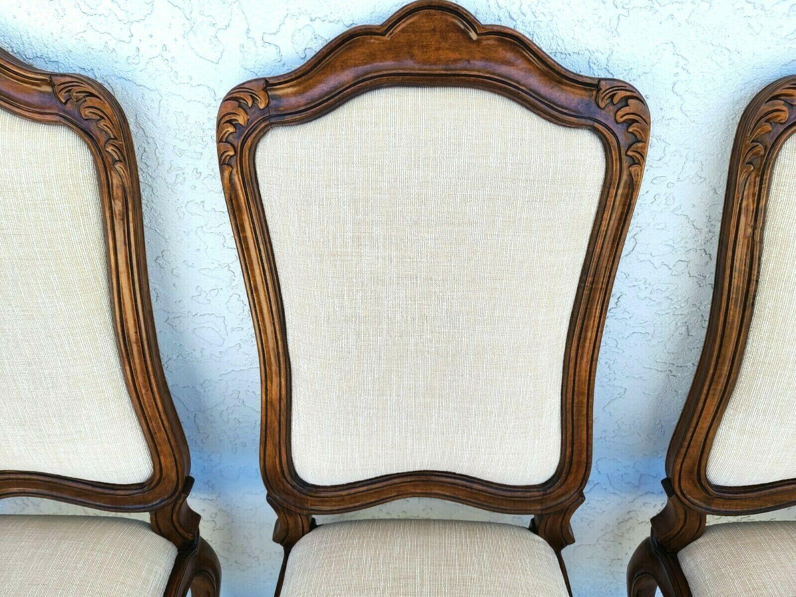 French Provincial Mahogany Dining Chairs by Bau Furniture Co, Set of 6 For Sale 2