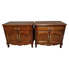 French Provincial Mahogany Nightstands