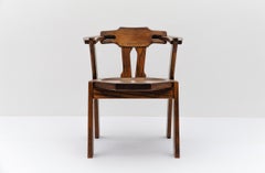 French Provincial oak chair, 1960s Mid-Century Modern