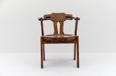French Provincial oak chair, 1960s Mid-Century Modern