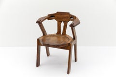 French Provincial oak chair, 1960s Mid-Century Modern