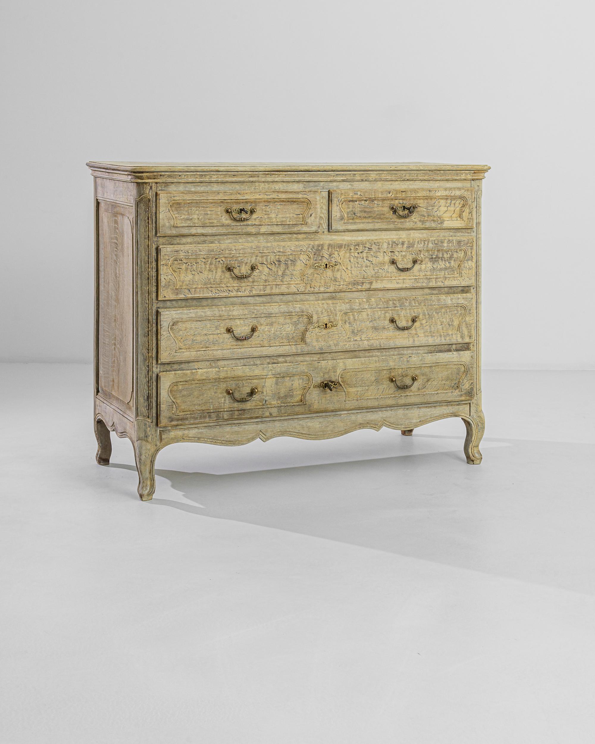 French Provincial Oak Chest of Drawers at 1stDibs
