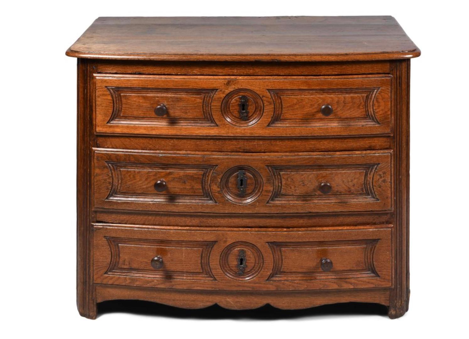 Louis XVI French Provincial Oak Commode, 18th Century For Sale